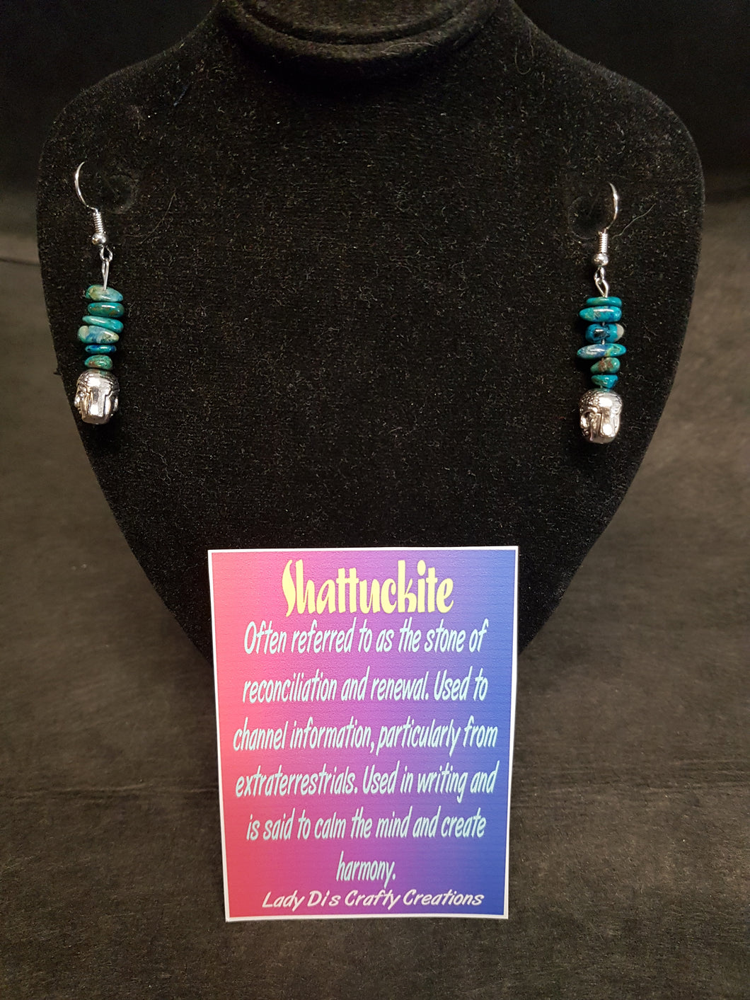 Shattuckite Earrings