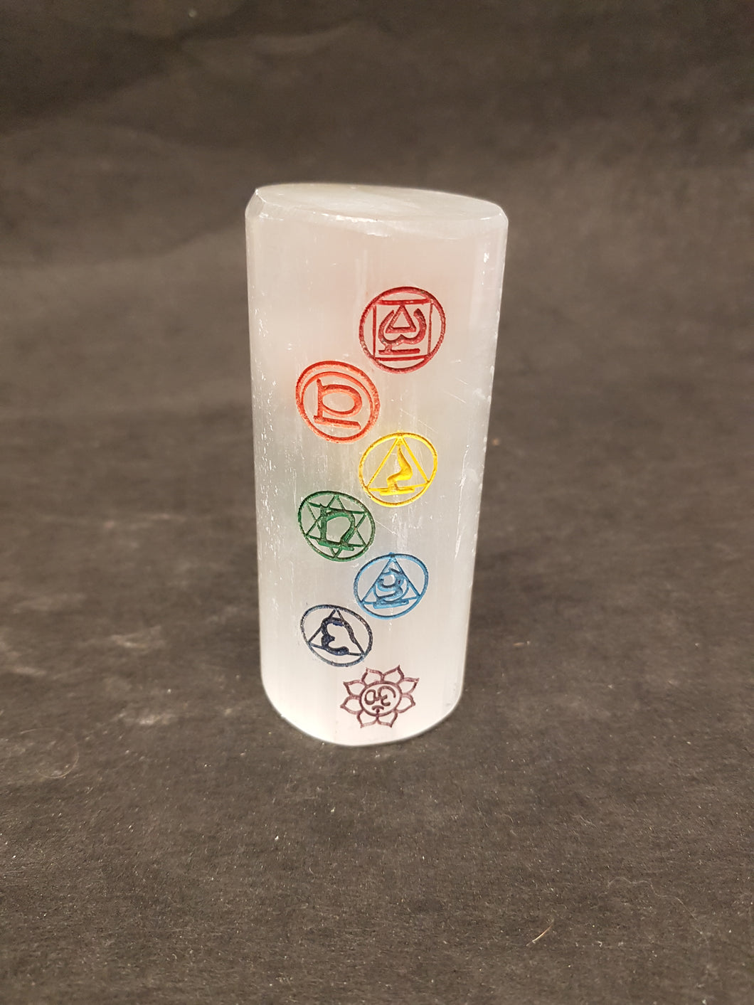 Selenite Chakra Cylinder