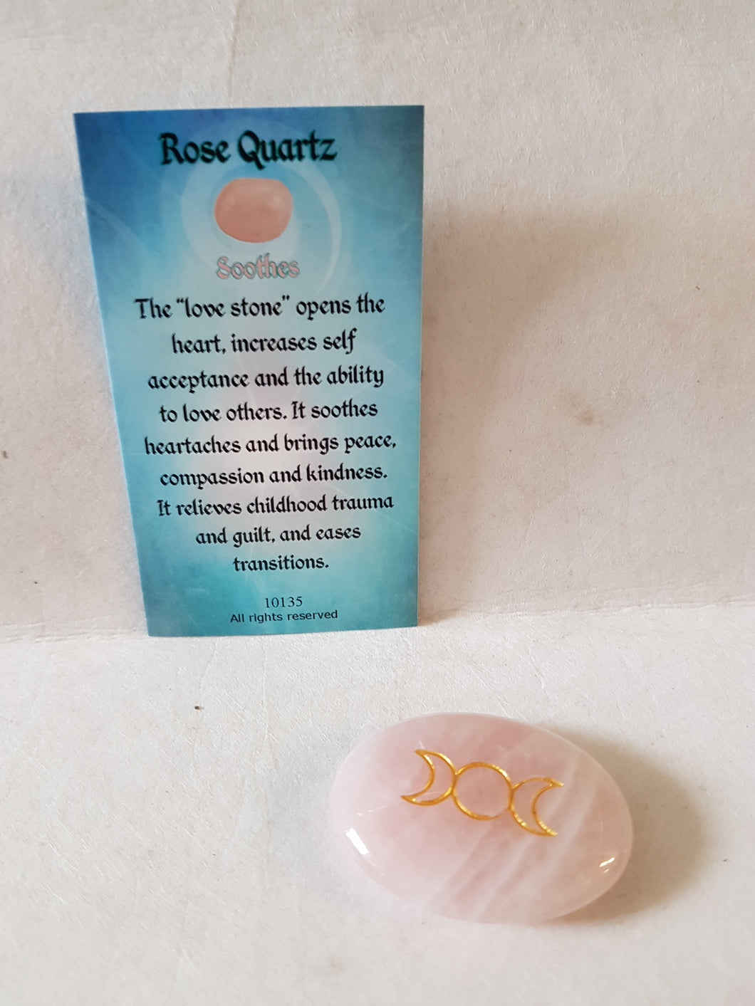 Rose Quartz Palm Stone