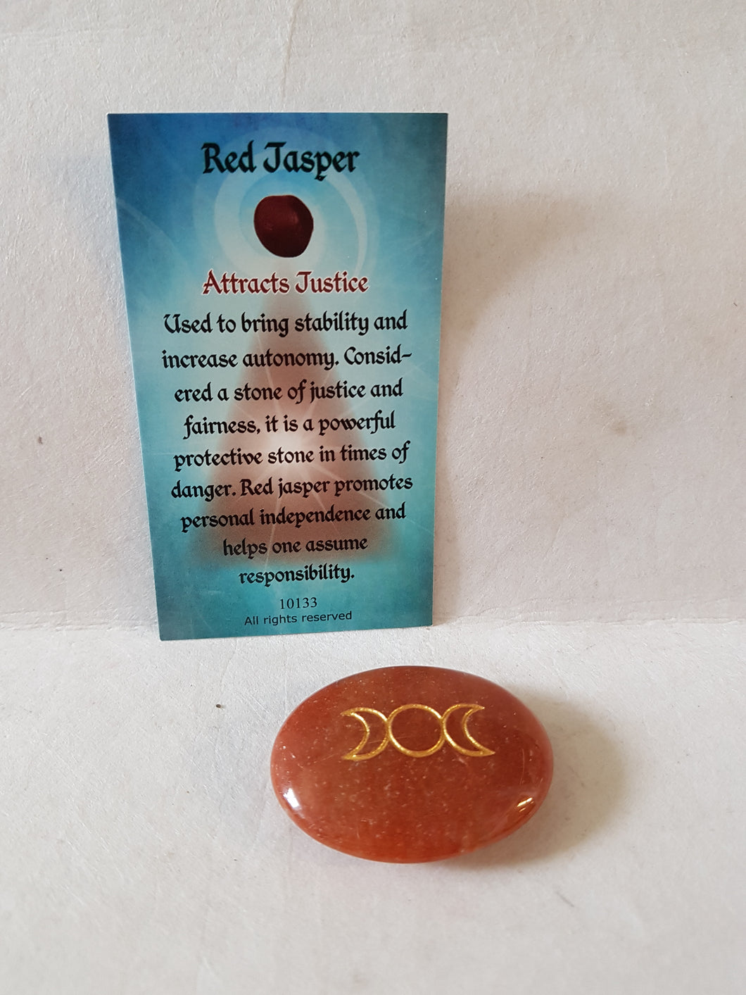 Red Jasper Palm Stone