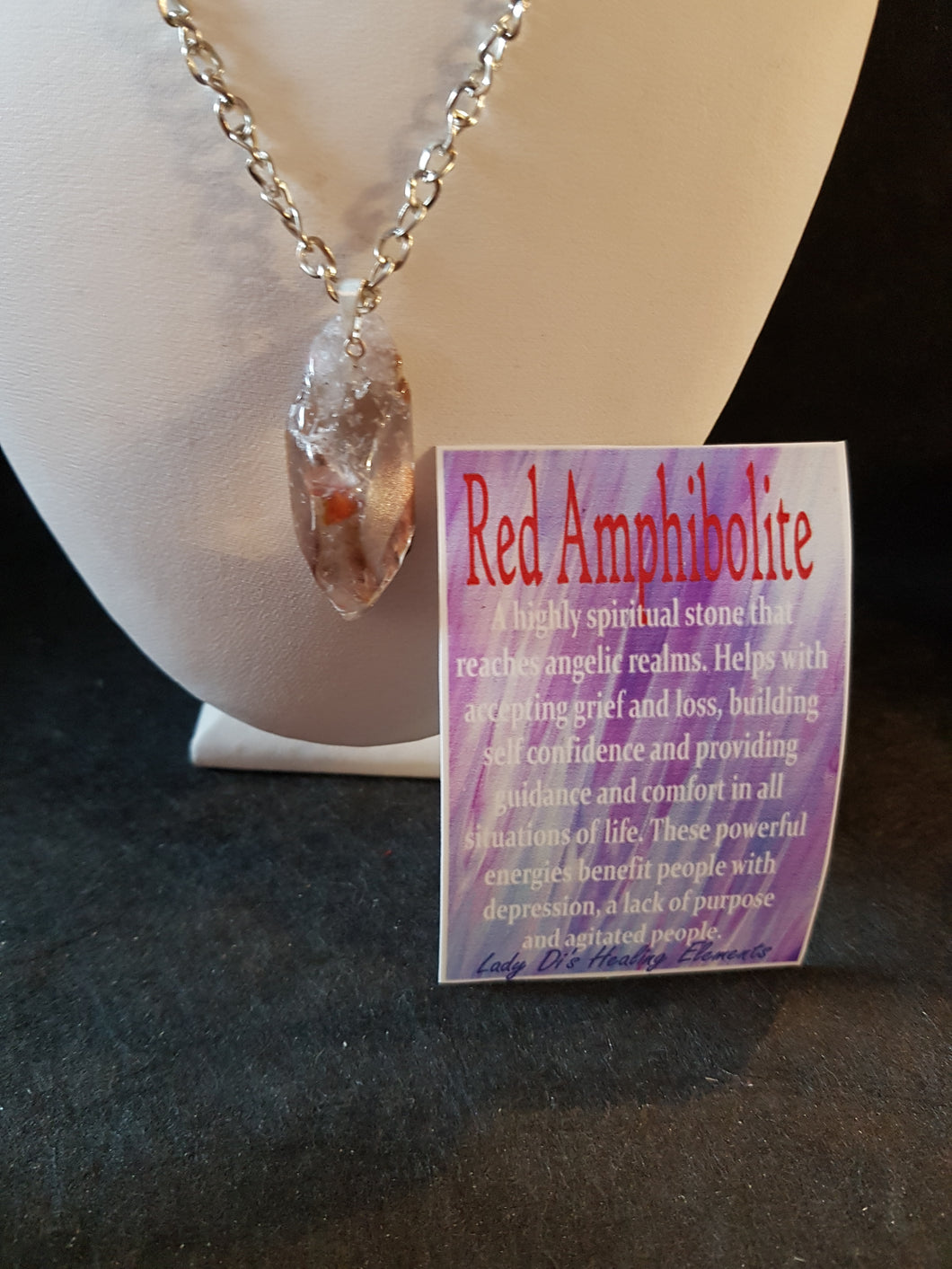 Red Amphibolite Necklace