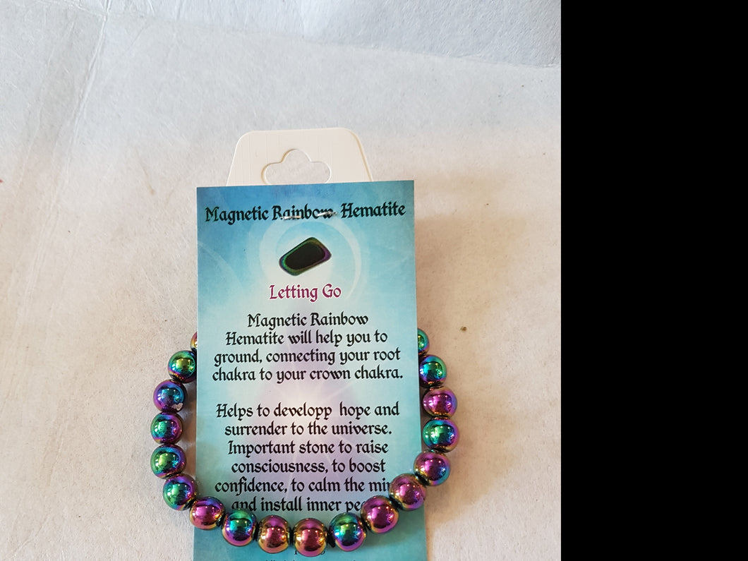 Magnetic Rainbow Hematite Bracelet