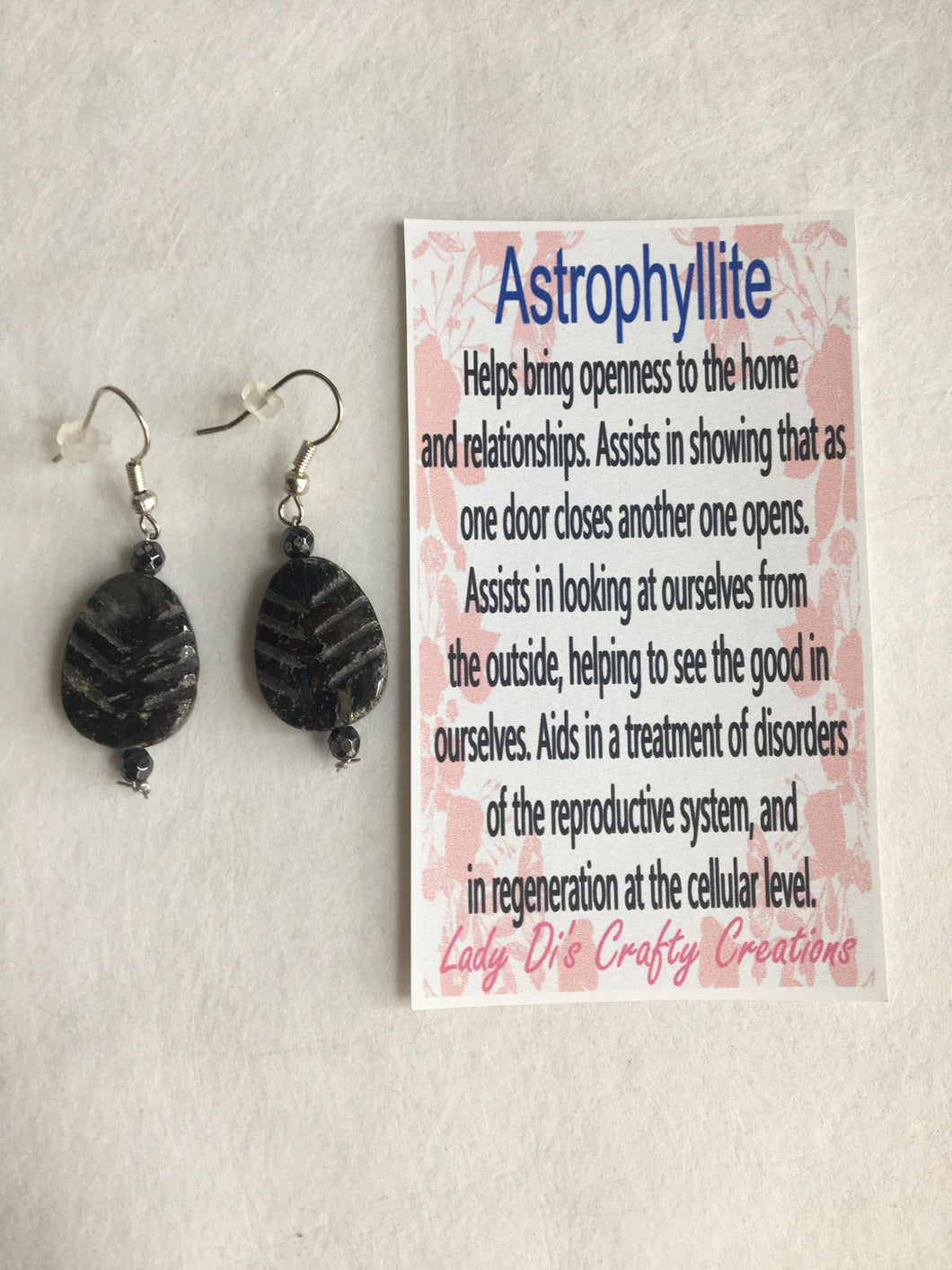 Astrophyllite Earrings