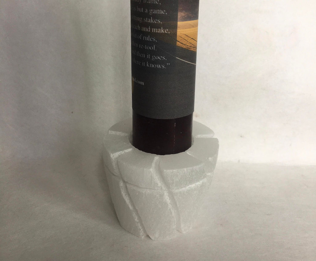 Selenite Candle Holder