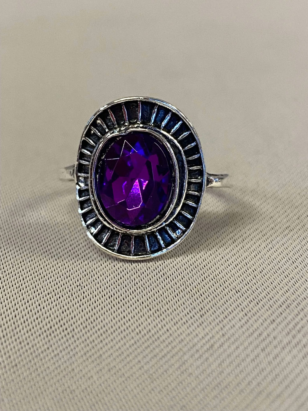 Big Purple Gem Ring