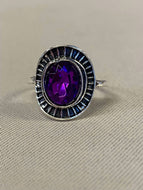 Big Purple Gem Ring