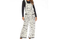 Cotton Black & White Butterfly Mushroom Jumpsuit