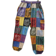 Cotton Patchwork Route 66 Yoga Pant