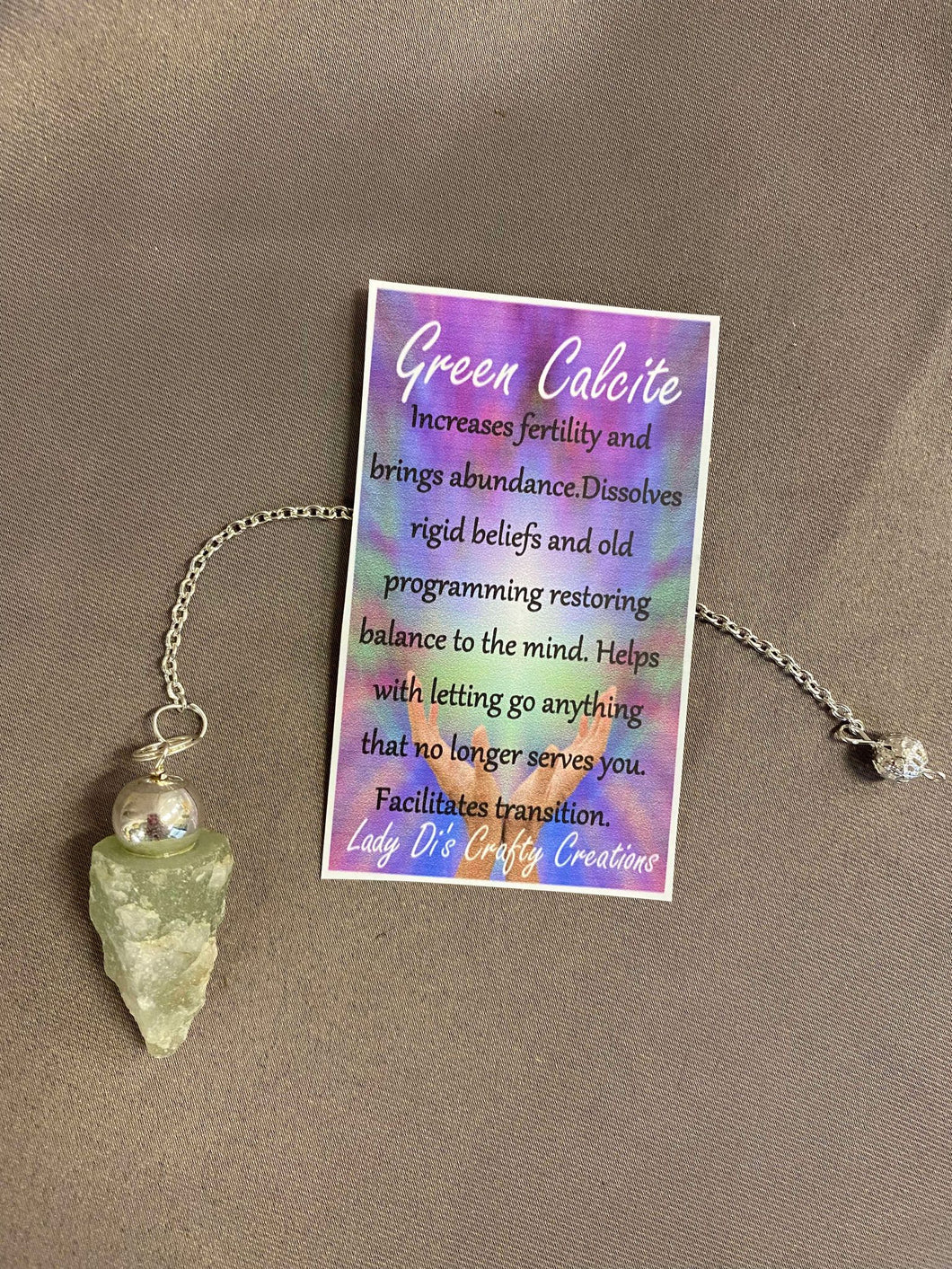 Green Calcite Pendulum