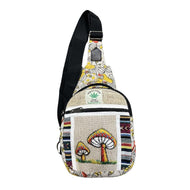 Hemp Multi Mushroom Crossbody Bag