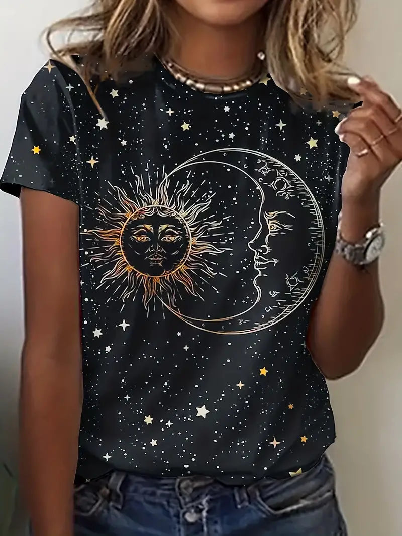 Sun and Moon T-shirt XL