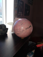 Rhodochrosite Sphere