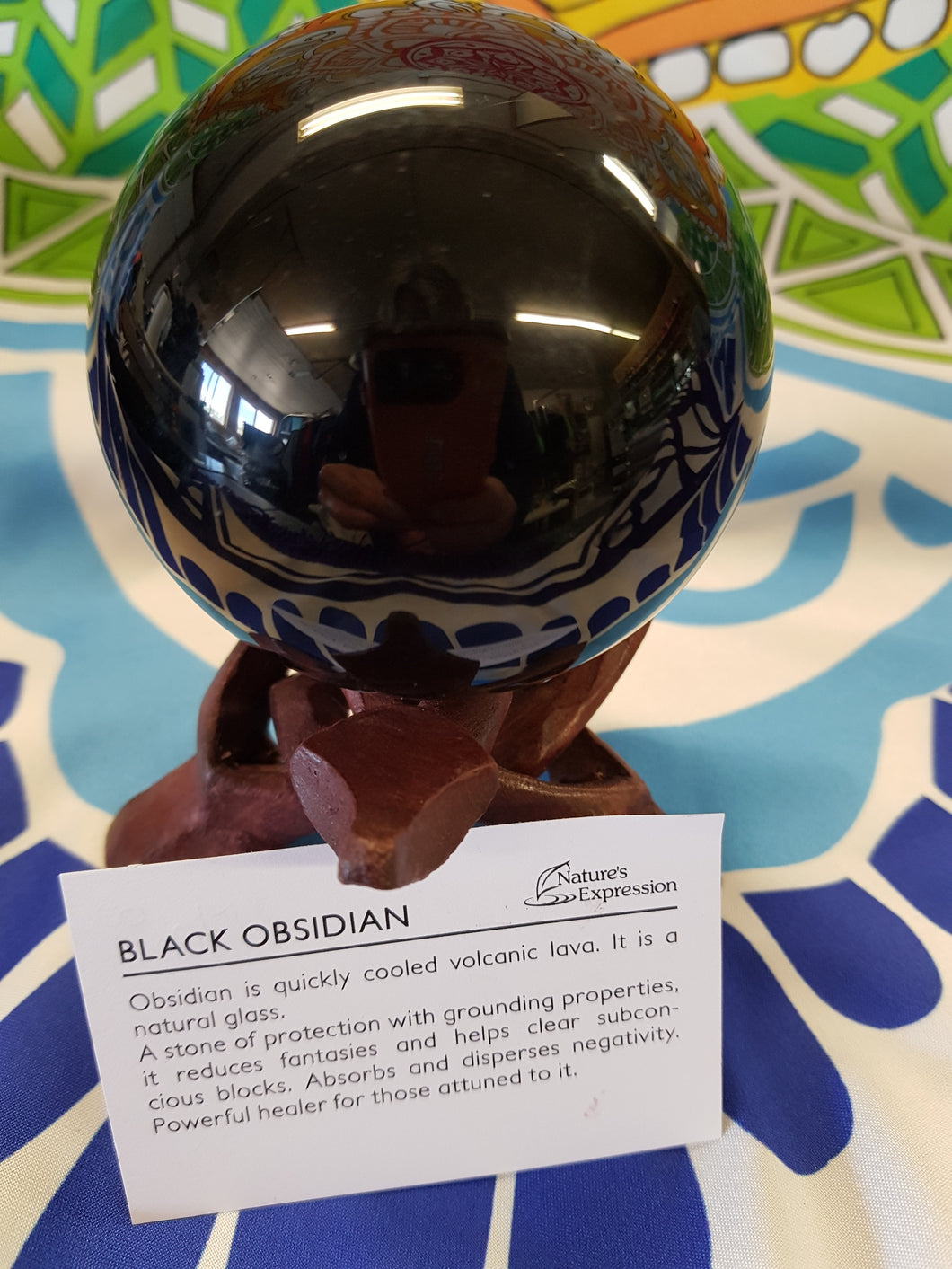 Medium Black Obsidian Sphere