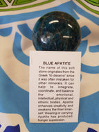 Blue Apatite Sphere