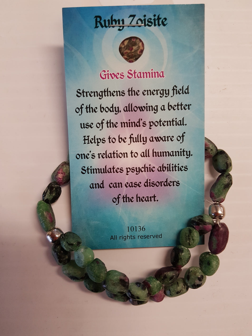 Ruby Zoisite Bracelet