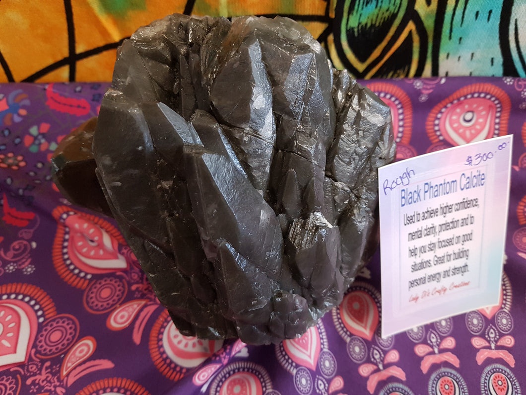 Black Phantom Calcite Freeform