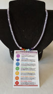 Chakra Bead Necklace (Pink)