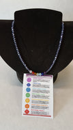 Chakra Bead Necklace (Blue)