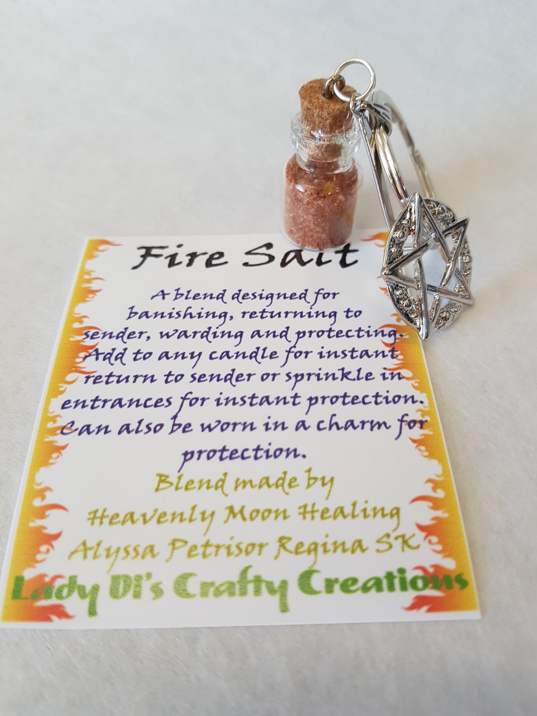 Fire Salt Keychain