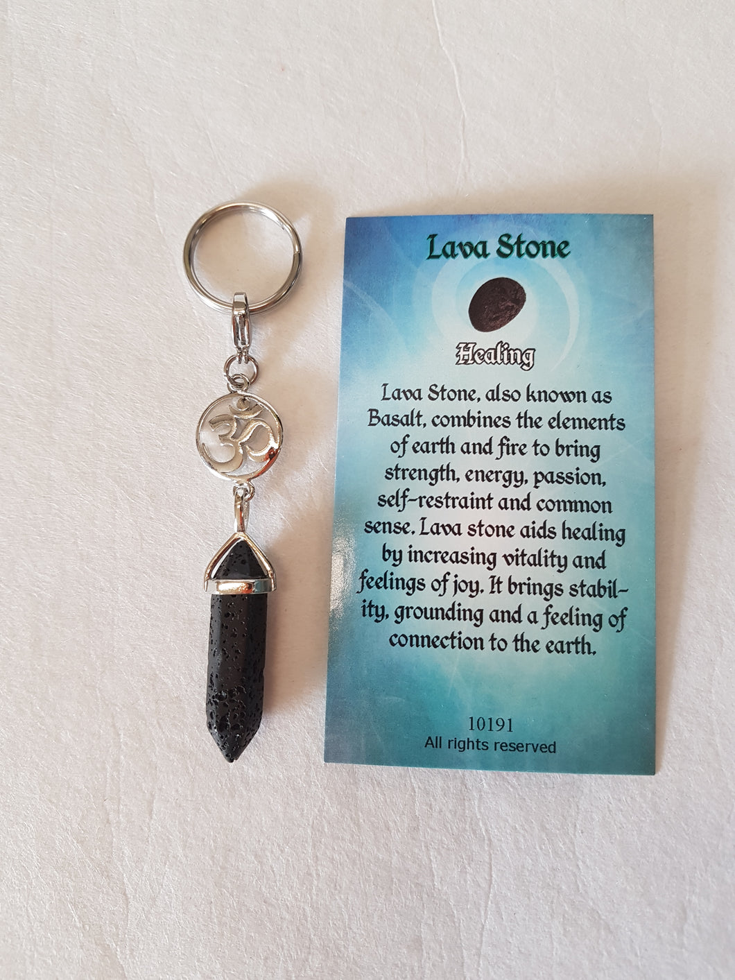 Lava Stone Keychain