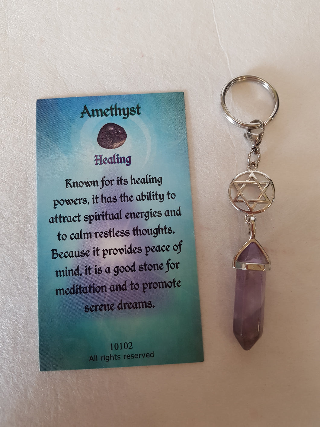 Amethyst Keychain