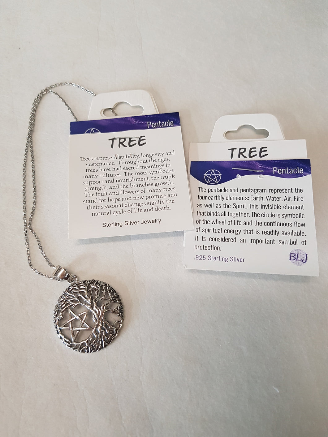 Tree and Pentacle Necklace