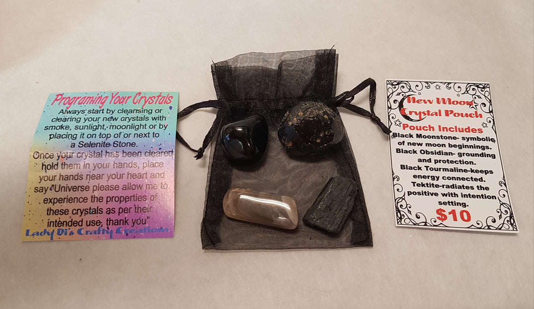 New Moon Crystal Pouch