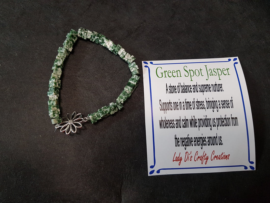 Green Spot Jasper Bracelet