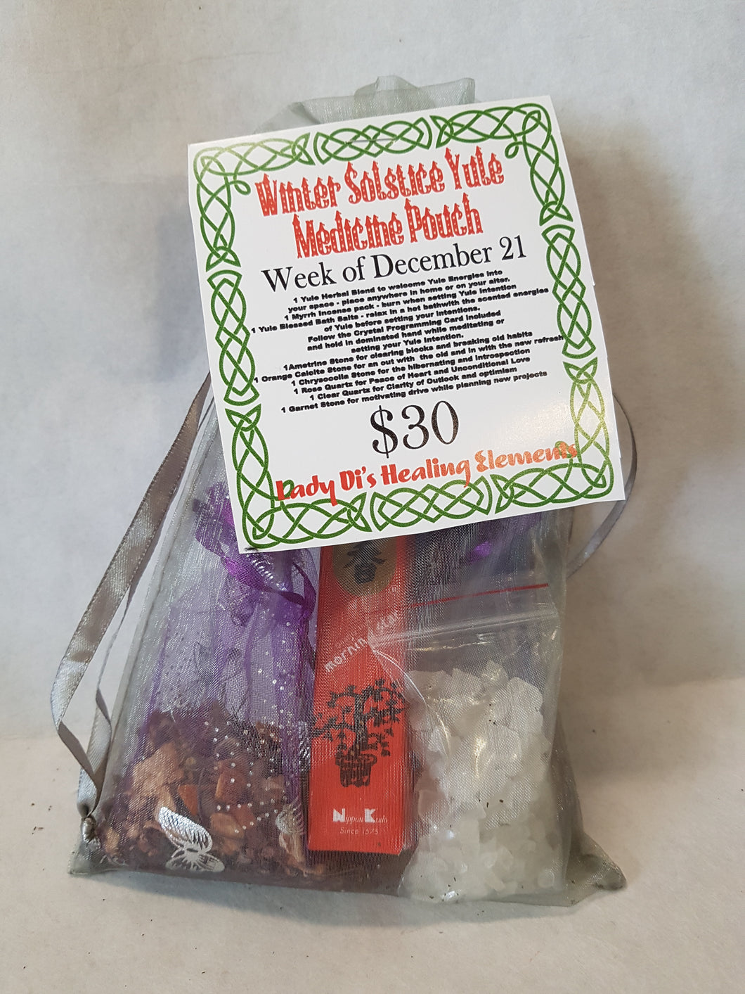 Winter Solstice Yule Medicine Pouch