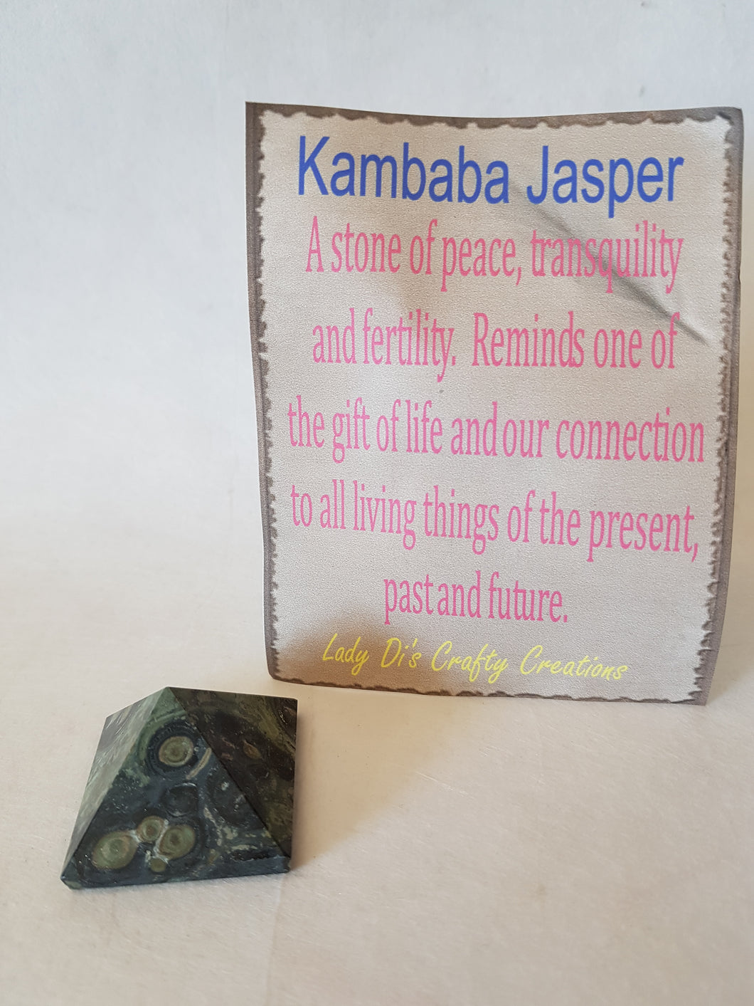 Kambaba Jasper Pyramid