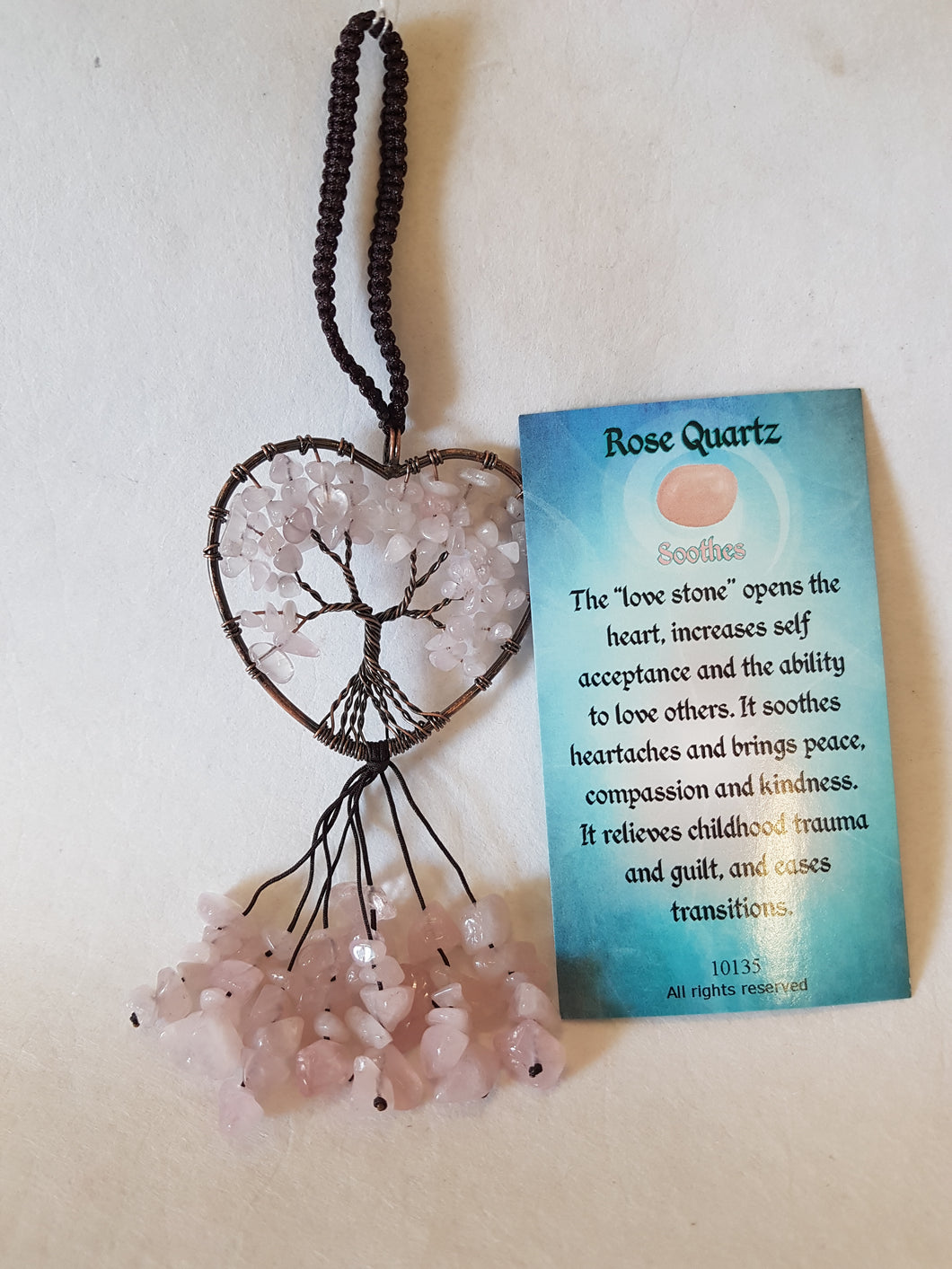 Rose Quartz Suncatcher